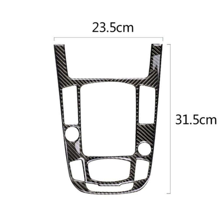 Car Carbon Fiber Gear Position Panel Decorative Sticker for Audi 2010-2018 Q5 / 2009-2016 A4L / 2009-2016 A5, Left Drive, Gear Position (C)