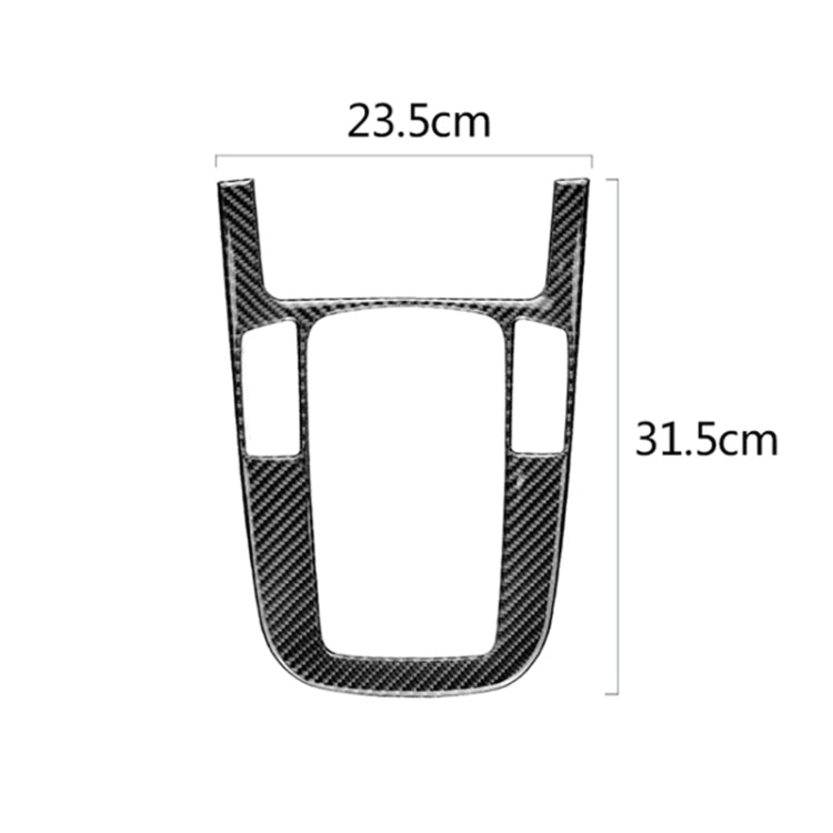 Car Carbon Fiber Gear Position Panel Decorative Sticker for Audi 2010-2018 Q5 / 2009-2016 A4L / 2009-2016 A5, Gear Position For A5