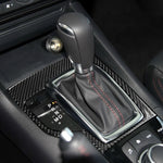 Car Carbon Fiber Left Drive Gear Frame A Decorative Sticker for Mazda Axela 2013-2016, Left Drive Gear Frame A
