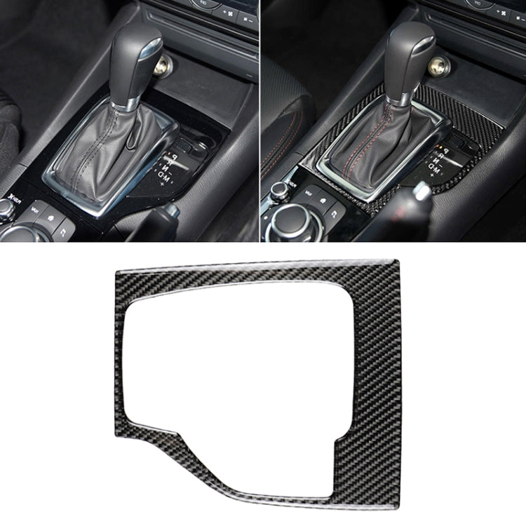 Car Carbon Fiber Right Drive Gear Frame A Decorative Sticker for Mazda Axela 2013-2016, Right Drive Gear Frame A