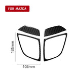 Car Carbon Fiber Right and Left Air Outlet Decorative Sticker for Mazda Axela 2014 / 2017-2018, Right and Left Air Outlet