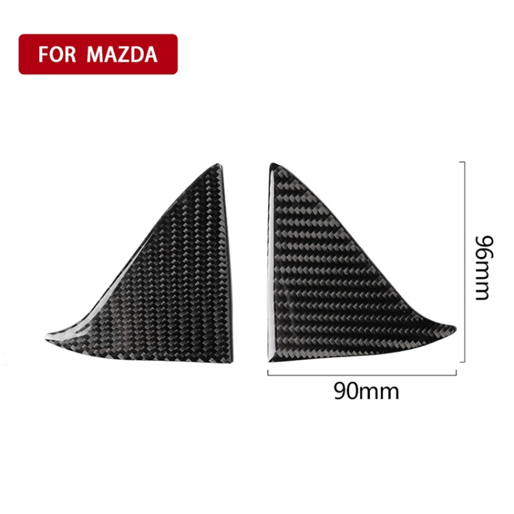 Car Carbon Fiber Front Inner Door A Triangle Decorative Sticker for Mazda Axela 2017-2018, Front Inner Door A Triangle