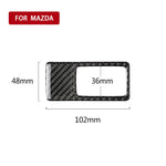 Car Carbon Fiber Headlight Adjustment Frame Decorative Sticker for Mazda Axela 2014 / 2017-2018, Left Drive, Headlight Adjustment Frame (A)