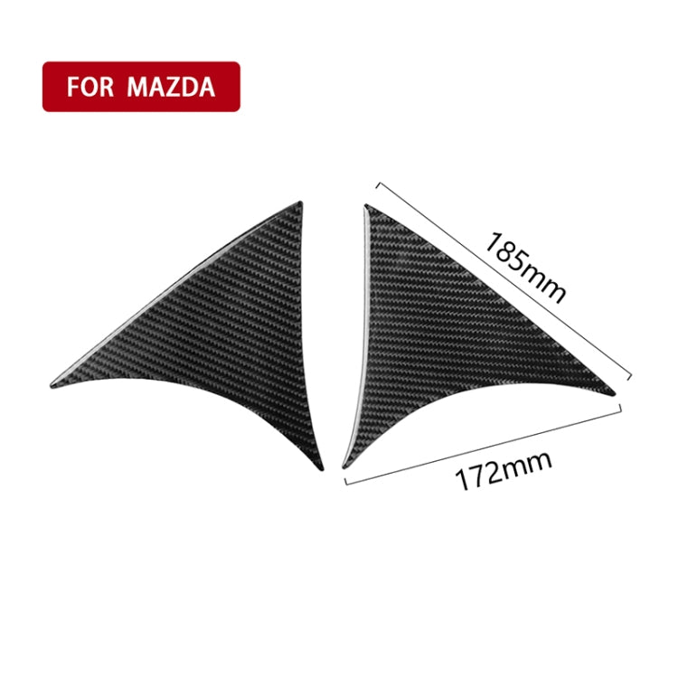 Car Carbon Fiber Hatchback Rear Wing Side Spoiler Lip for Mazda Axela 2014-2018, Rear Wing Side Spoiler Lip