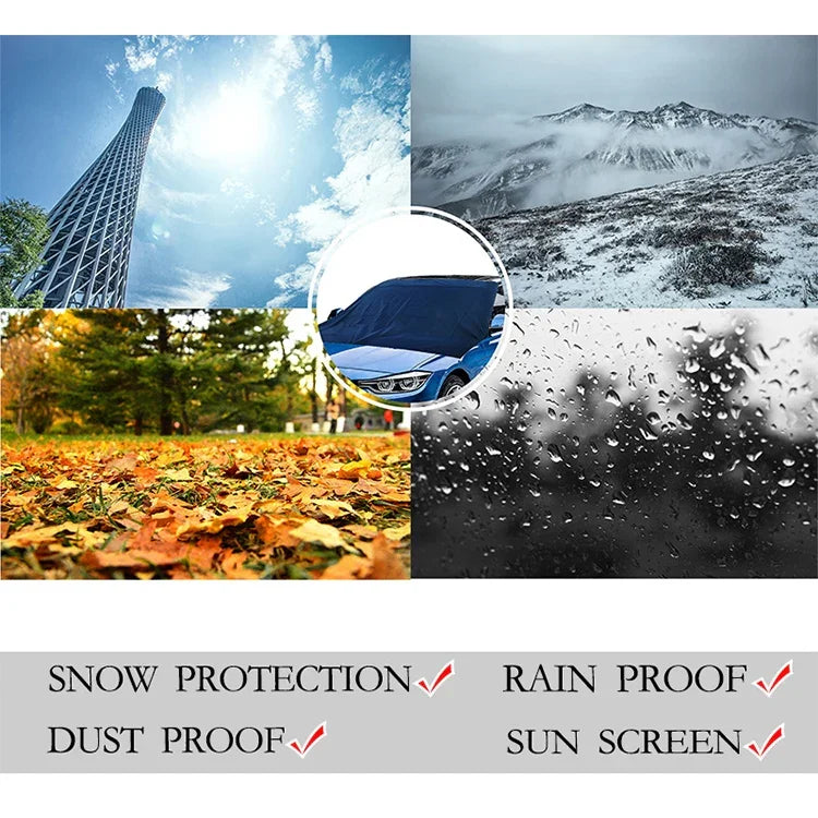 Auto 210D Vinylkleber Oxford-Stoff Magnet Schneeschutz Windschutzscheibe Sonnenblende Frostschutzmittel Isolierung, Größe: 215 cm x 155 cm, Größe: 215 cm x 155 cm