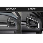 Car Carbon Fiber Right and Left Air Outlet Decorative Sticker for Honda Tenth Generation Civic 2016-2019, Left Drive, Right and Left Air Outlet
