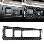 Car Carbon Fiber Headlight Switch Frame Decorative Sticker for Cadillac XT5 2016-2017, High Version, Left Drive, Headlight Switch