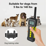 Tsattine T10 IP68 Wasserdichtes Hundetrainingsgerät (bis 2000 Fuß) mit LCD-Licht, T10
