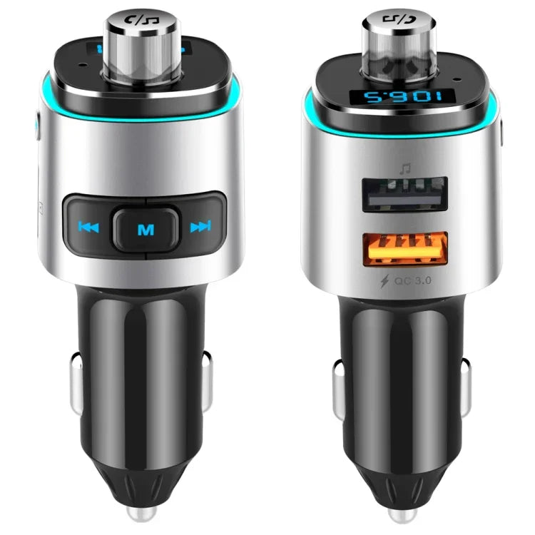 BC42 Bluetooth 5.0 Multi-function Car Colorful Atmosphere Lamp MP3 Player, Support TF Card & U Disk & FM, BC42
