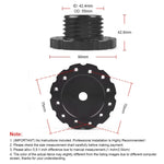 Anschlussadapter für Thrustmaster TXT300 T500TS Gaming-Lenkrad, für Thrustmaster TXT300 (Schwarz), für Thrustmaster TXT300 (Rot)