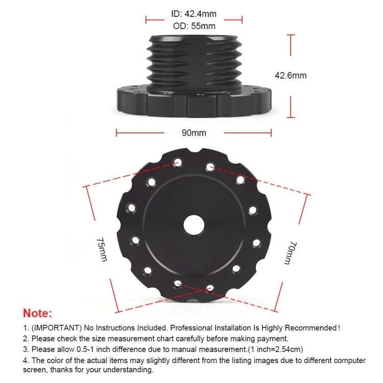 Anschlussadapter für Thrustmaster TXT300 T500TS Gaming-Lenkrad, für Thrustmaster TXT300 (Schwarz), für Thrustmaster TXT300 (Rot)