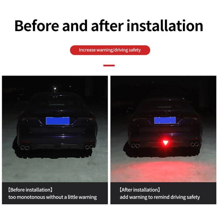 Fahrrad / Mountainbike X-Stil Dreieck Pilotlicht LED Rücklicht, X-Stil