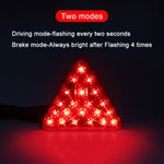 Fahrrad / Mountainbike X-Stil Dreieck Pilotlicht LED Rücklicht, X-Stil