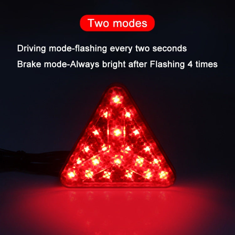 Fahrrad / Mountainbike X-Stil Dreieck Pilotlicht LED Rücklicht, X-Stil