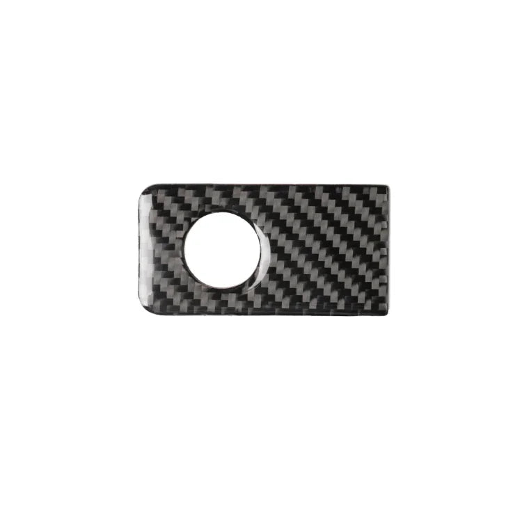 Dekorativer Aufkleber aus Kohlefaser für die Ablagebox auf dem Beifahrersitz des Infiniti Q50/Q60 (2014–2020), Linkslenker.