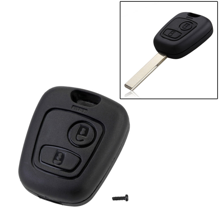 2 PCS Car 307 Mouth Remote Control Key Case Cover for PSA Peugeot Citroen, For PSA Peugeot Citroen