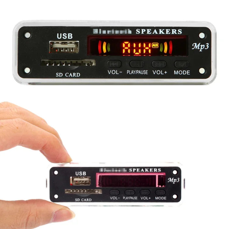 Auto 5V Farbbildschirm Audio MP3-Player Decoderplatine FM Radio SD-Karte USB, mit Bluetooth-Funktion & Fernbedienung, 5V