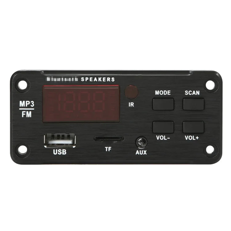 Auto 12V Farbdisplay Bluetooth 5.0 Audio MP3-Player Decoder-Platine FM-Radio TF-Karte USB 3,5 mm AUX, mit Fernbedienung, 12V