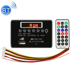 Auto 5V Audio MP3 Player Decoder Board FM Radio SD Karte USB AUX, mit Bluetooth / Fernbedienung, 5V, 5V (Silbergrau)