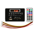 Auto 5V Audio MP3 Player Decoder Board FM Radio SD Karte USB AUX, mit Bluetooth / Fernbedienung, 5V, 5V (Silbergrau)