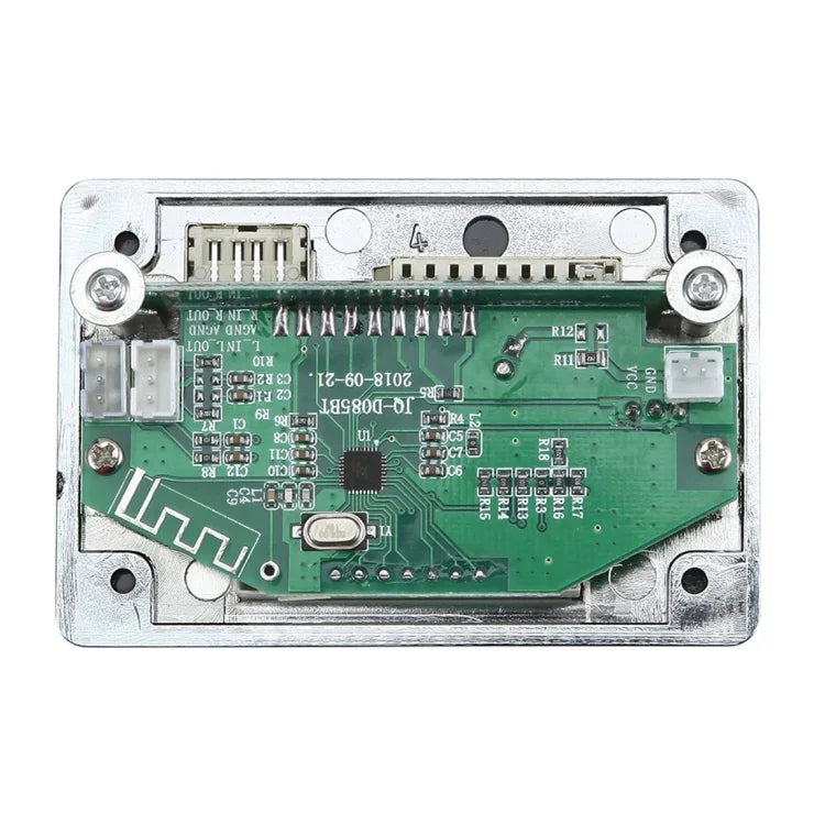 Auto 5V Audio MP3 Player Decoder Board FM Radio SD Karte USB AUX, mit Bluetooth / Fernbedienung, 5V, 5V (Silbergrau)