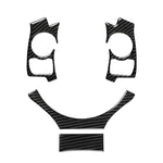 4 in 1 Car Carbon Fiber Steering Wheel Button Decorative Sticker for Lexus IS250 NX200 200t 300h, Left and Right Drive Universal, For Lexus IS250 NX200 200t 300h(B)
