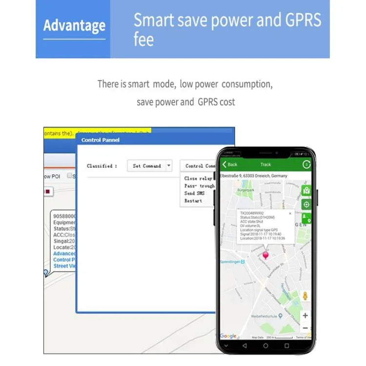 TK600 2G GPS / GPRS / GSM Starker Magnet Echtzeit Auto LKW Fahrzeug Tracking GPS Tracker, TK600