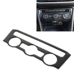 Car Carbon Fiber Air Conditioning Panel Decorative Sticker for Volkswagen Tiguan L 2019-2021, High Configuration, Air Conditioning Panel, High Configuration