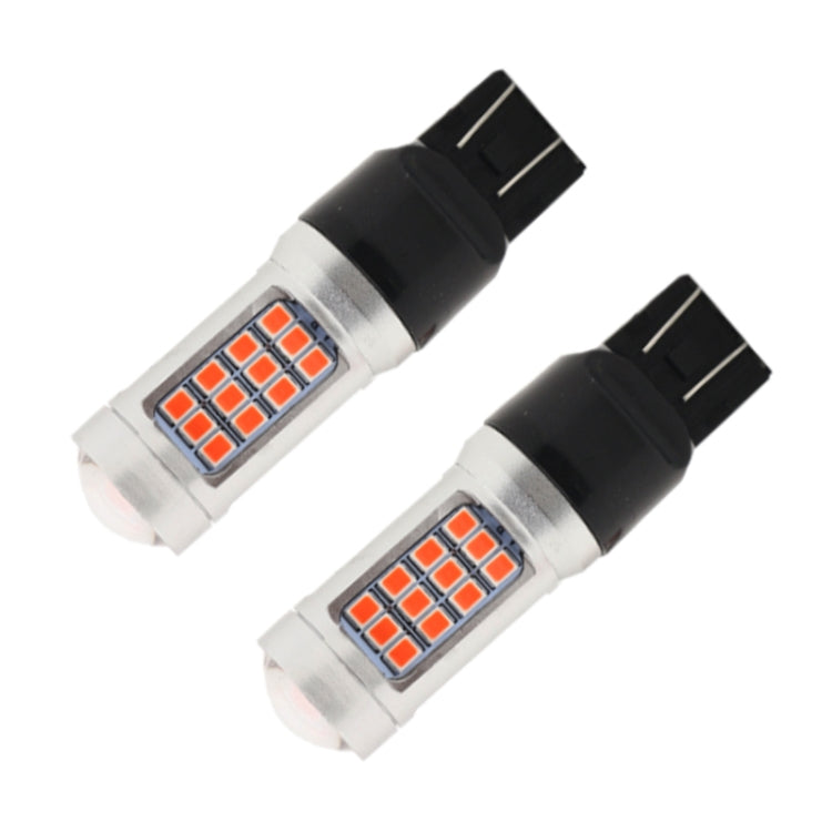2 PCS 7443 DC12V / 2.2W Car Strobe Brake Lights with 42LEDs SMD-2835 Lamps, 7443 Strobe