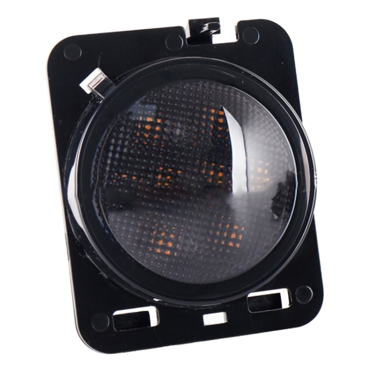 2 PCS 8W DC 12V Car SUV Refit LED Wheel Eyebrow Turn Signal for Jeep Wrangler JK 07-17, Specification: Butt Assembly with Aperture, Specification: Butt Assembly with Aperture