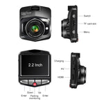 2,2 Zoll Auto 480P Einzelaufnahme Schild Fahrtenschreiber DVR Unterstützung Parküberwachung / Loop-Aufnahme (Schwarz), 2,2 Zoll
