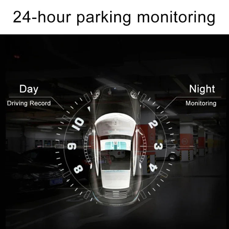 2,2 Zoll Auto 480P Einzelaufnahme Schild Fahrtenschreiber DVR Unterstützung Parküberwachung / Loop-Aufnahme (Schwarz), 2,2 Zoll