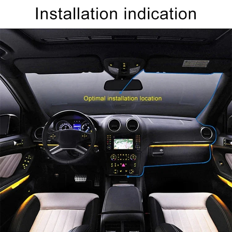 2,4 Zoll Auto 480P Einzelaufnahme Shield Driving Recorder DVR Unterstützung Parküberwachung / Loop-Aufnahme (Schwarz), 2,4 Zoll