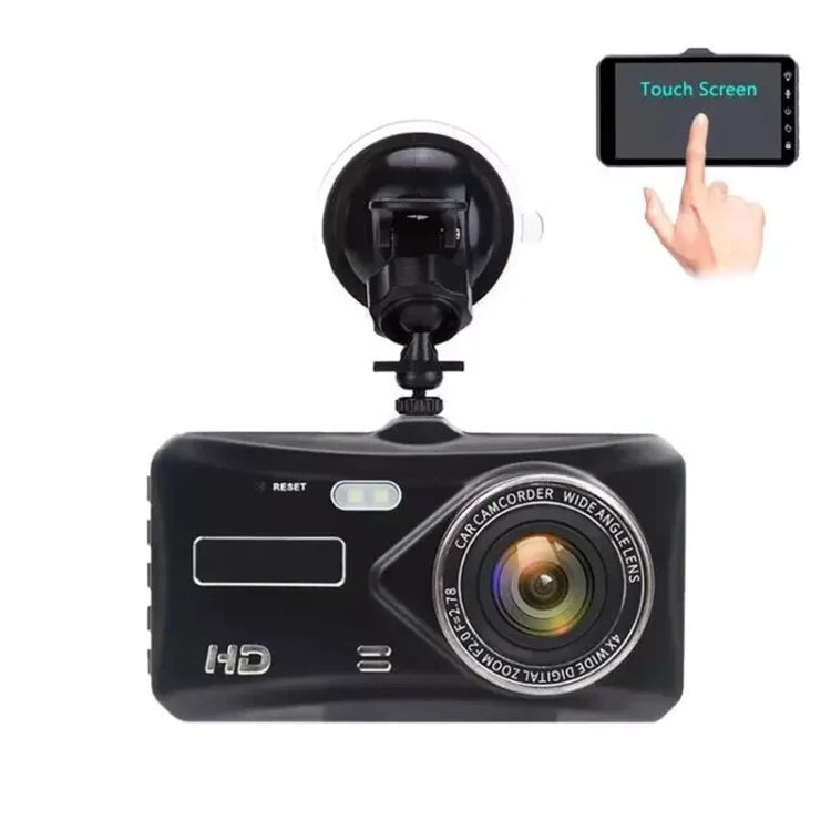 X97 4 Zoll Vorder- und Rückseiten-Dual-Aufnahme HD 1080P Nachtsicht-Fahrrekorder, unterstützt Loop-Aufnahme/Parküberwachung, X97