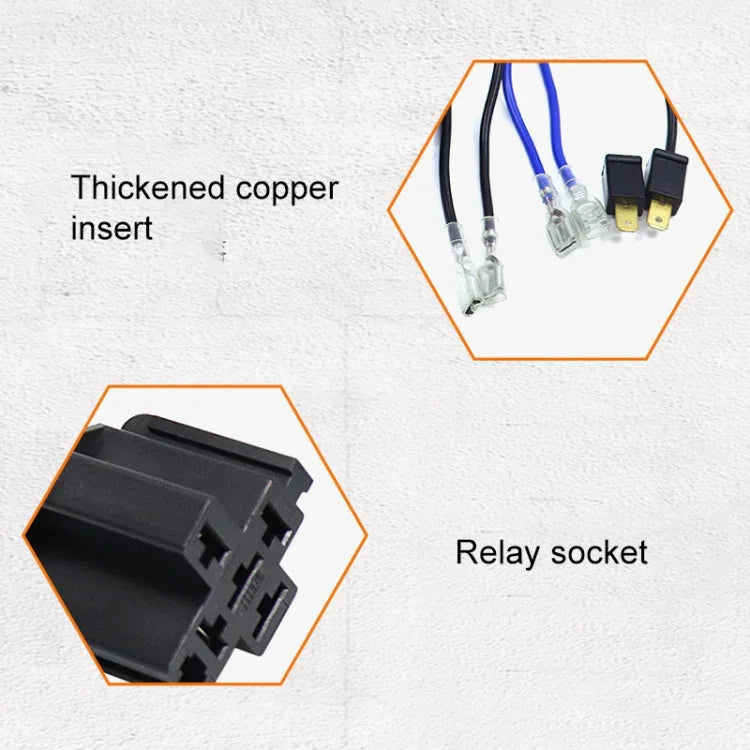 12V Autohupen-Kabelbaum mit Relais, 12V