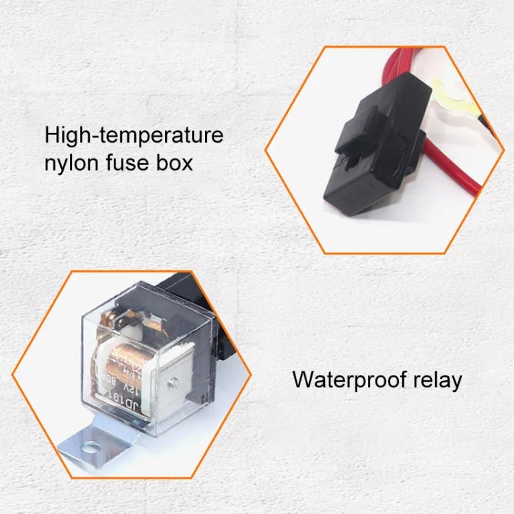 12V Autohupen-Kabelbaum mit Relais, 12V