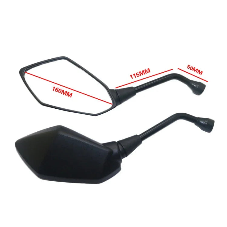 ZF001-185B Paar Rückspiegel, reflektierende Spiegel für Quads und ATVs, ZF001-185B