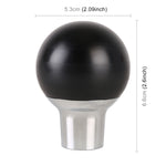 Universal Car Small Round Ball Resin + Carbon Fiber Metal Gear Shift Knob, Small Round Ball (Black), Small Round Ball (White)