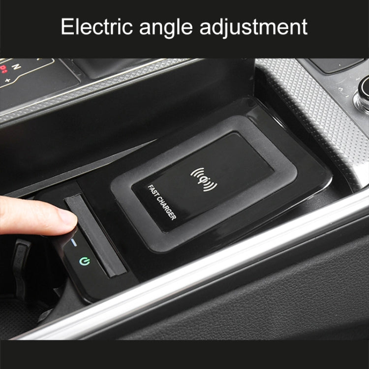 HFC-1052 Car Qi Standard Wireless Charger 15W / 10W Quick Charging for Audi A6L 2019-2022, Left Driving, HFC-1052