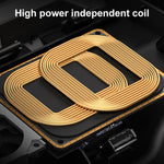 HFC-1053 Car Qi Standard Wireless Charger 15W / 10W Quick Charging for Audi A3 2021-2022, Left Driving, HFC-1053