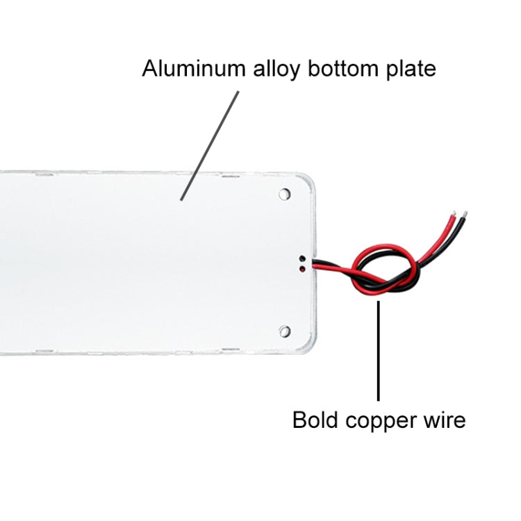 2 PCS ZS-3347 DC12-24V High Bright 108 COB Lamp Beads Car Dome Light Cabin Light Bar, ZS-3347