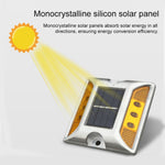 Solar Quadrate Straßenbegrenzungsleuchte Fahrbahnleuchte Straßenverzögerungsleuchte, blinkende helle Version, blinkende helle Version