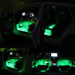 Y12 Cigarette Lighter Car Colorful RGB Foot LED Atmosphere Light, Y12 Cigarette Lighter
