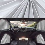 4-teiliges Auto-Sonnenschutz-Set für die Windschutzscheibe