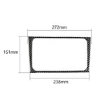 Carbon Fiber Car CD Panel Decorative Sticker for Volkswagen Golf 6 2008-2012, CD Panel