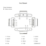 F9 Auto Dual-Kamera HD Infrarot-Nachtsicht Auto-Fahrtenschreiber, Auto Vorne und Hinten