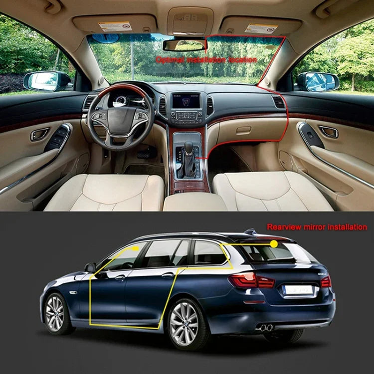 F9 Auto Dual-Kamera HD Infrarot-Nachtsicht Auto-Fahrtenschreiber, Auto Vorne und Hinten