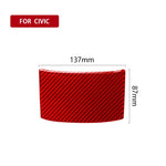 Car Carbon Fiber Rear Debris Cover Decorative Sticker for Honda Tenth Generation Civic 2016-2019, Left and Right Drive Universal, Rear Debris Cover