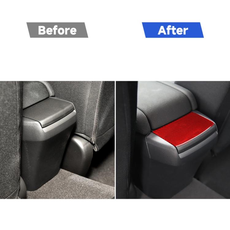 Car Carbon Fiber Rear Debris Cover Decorative Sticker for Honda Tenth Generation Civic 2016-2019, Left and Right Drive Universal, Rear Debris Cover