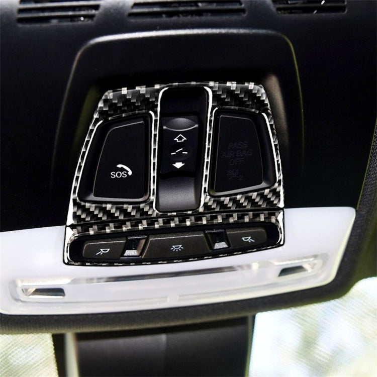 Carbon Fiber Car Reading Light Panel Decorative Sticker for BMW F20 2012-2017 / F30 / F34 / F32 2013-2017 / X5 2014-2017 / X6 2015-2017 / X1 2016-2017, Reading Light